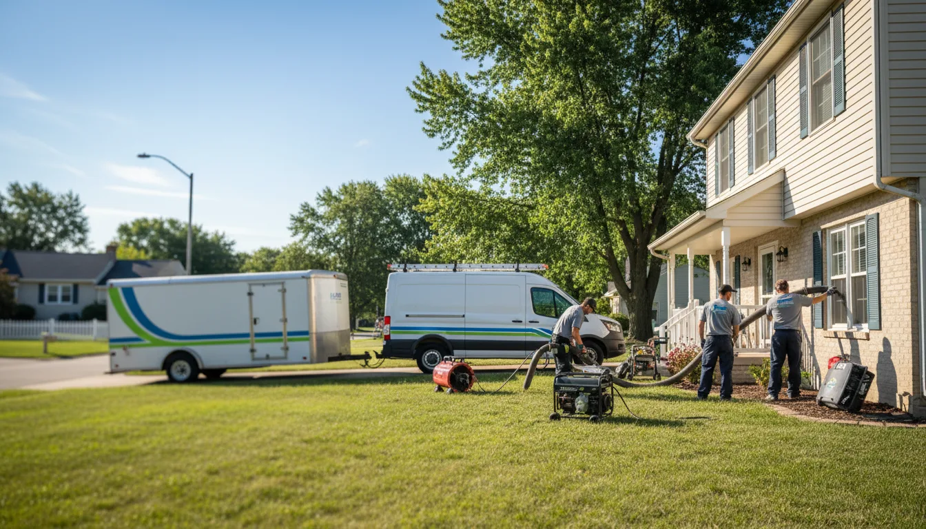 Flooded Basement Restoration And Cleanup With Repair in Saint Paris, OH near me